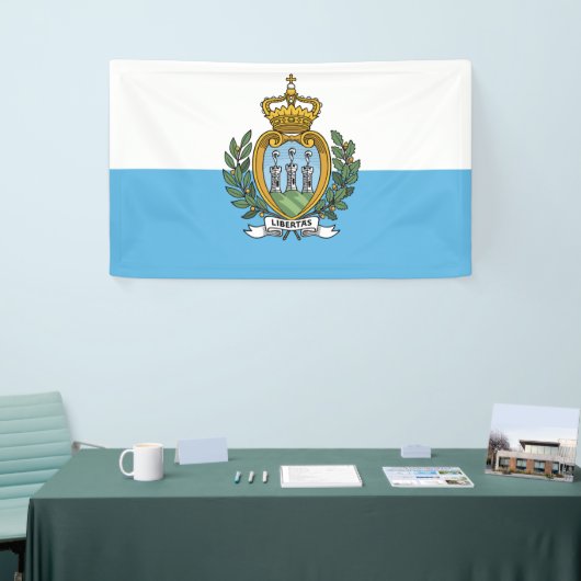 Vlag van San Marino Spandoek (Beurs)