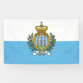 Vlag van San Marino Spandoek (Horizontaal)