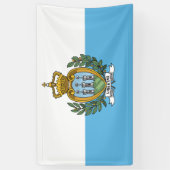 Vlag van San Marino Spandoek (Verticaal)