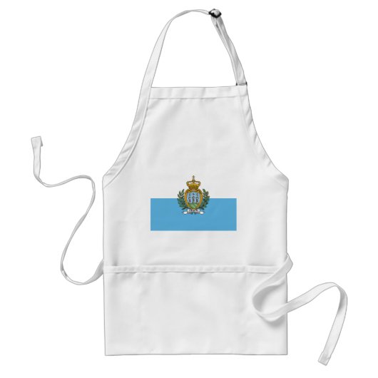 Vlag van San Marino Standaard Schort (Voorkant)