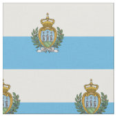 Vlag van San Marino Stof (Close Up)