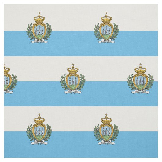 Vlag van San Marino Stof (Swatch)