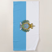 Vlag van San Marino Strandlaken (Voorkant)