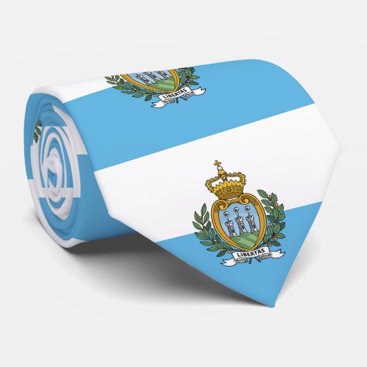 vlag van San Marino Stropdas (Opgerold)