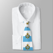 Vlag van San Marino Stropdas (Gebonden)