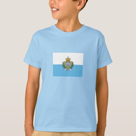 Vlag van San Marino T-shirt (Voorkant)