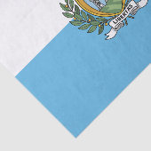 Vlag van San Marino Tissuepapier (Detail)