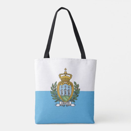 Vlag van San Marino Tote Bag (Achterkant)