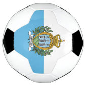 Vlag van San Marino Voetbal (Gedraaid)