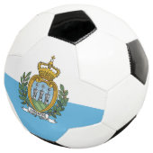 Vlag van San Marino Voetbal (Drie kwart)