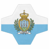 Vlag van San Marino Voetbal (Enkel)