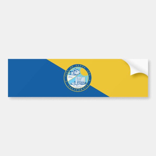 Vlag van Santa Ana (Californië) Bumpersticker (Voorkant)