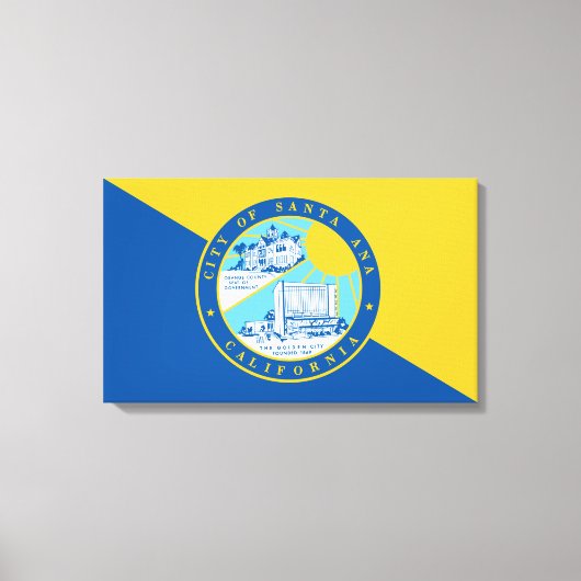 Vlag van Santa Ana (Californië) Canvas Afdruk (Voorkant)