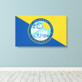 Vlag van Santa Ana (Californië) Canvas Afdruk (Insitu (Houten vloer))