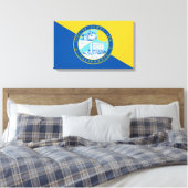 Vlag van Santa Ana (Californië) Canvas Afdruk (Insitu (Slaapkamer))