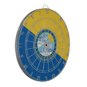 Vlag van Santa Ana (Californië) Dartbord (Voorkant Links)