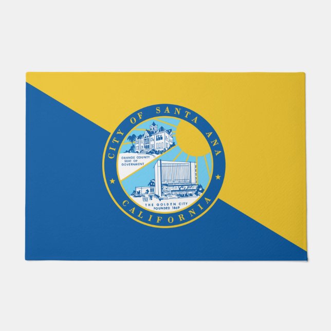 Vlag van Santa Ana (Californië) Deurmat (Voorkant)