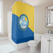 Vlag van Santa Ana (Californië) Douchegordijn (In situ)
