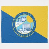 Vlag van Santa Ana (Californië) Fleece Deken (Voorkant (Horizontaal))