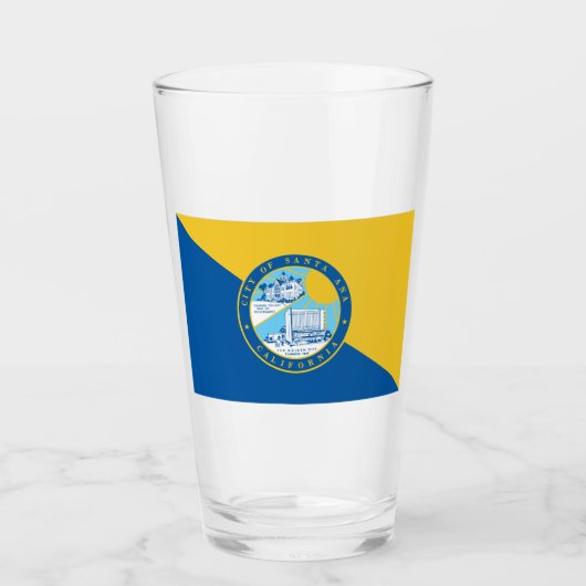 Vlag van Santa Ana (Californië) Glas (Voorkant)