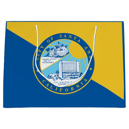 Vlag van Santa Ana, Californië Groot Cadeauzakje (Voorkant)