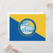 Vlag van Santa Ana (Californië) Kaart (Voorkant / Achterkant in situ)