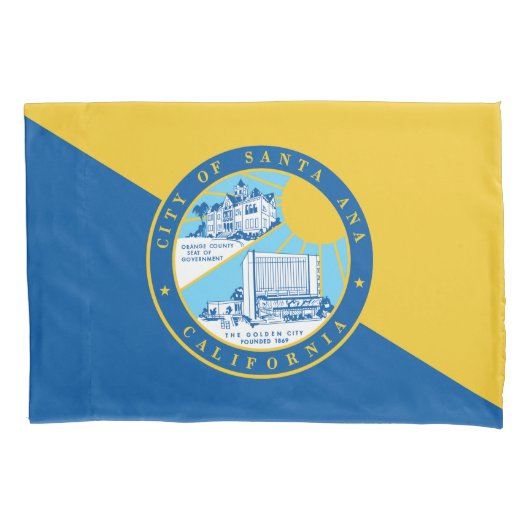 Vlag van Santa Ana (Californië) Kussensloop (Voorkant-Links)
