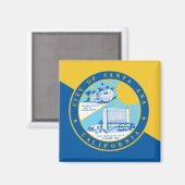 Vlag van Santa Ana (Californië) Magneet (Voorkant / Achterkant)