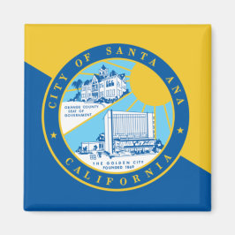 Vlag van Santa Ana (Californië) Magneet
