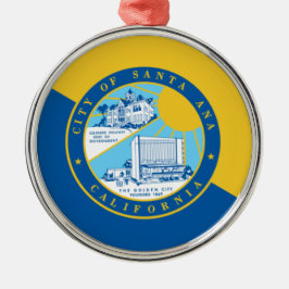 Vlag van Santa Ana (Californië) Metalen Ornament