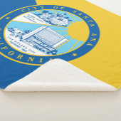 Vlag van Santa Ana (Californië) Sherpa Deken (3/4)