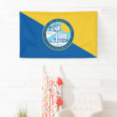 Vlag van Santa Ana (Californië) Spandoek (Insitu)