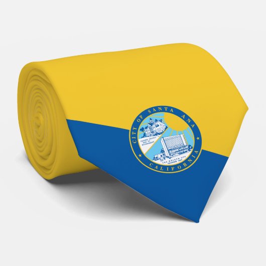 Vlag van Santa Ana (Californië) Stropdas (Opgerold)