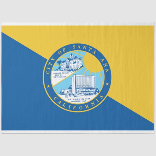 Vlag van Santa Ana (Californië) Tissuepapier (Voorkant)