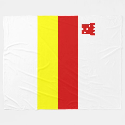 Vlag van Santa Barbara, California Fleece Blanket Deken (Voorkant (Horizontaal))