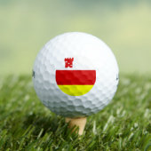 Vlag van Santa Barbara, California Golfballen (Insitu Shirt)