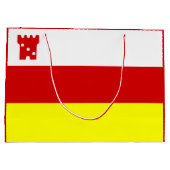 Vlag van Santa Barbara, California Large Gift Bag Groot Cadeauzakje (Achterkant)