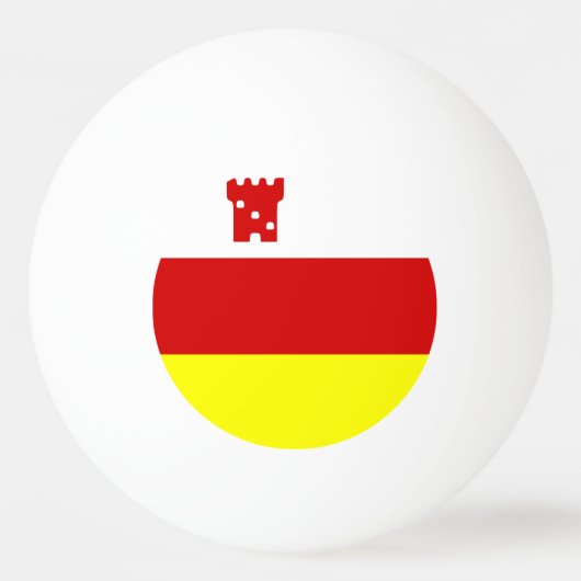 Vlag van Santa Barbara, California Ping Pong Ball (Voorkant)