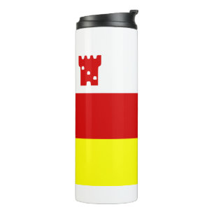 Vlag van Santa Barbara, California Thermal Tumbler Thermosbeker