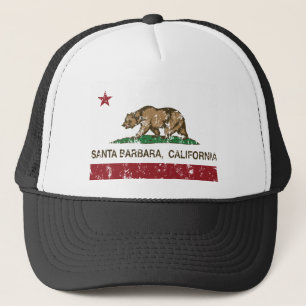 vlag van santa barbara california trucker pet
