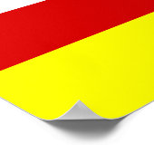 Vlag van Santa Barbara, Californië-Poster Poster (Hoek)