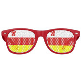 Vlag van Santa Barbara, Californië Retro zonnebril (Voorkant)