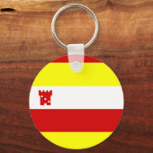 Vlag van Santa Barbara, Californische Sleutelhange Sleutelhanger (Voorkant)