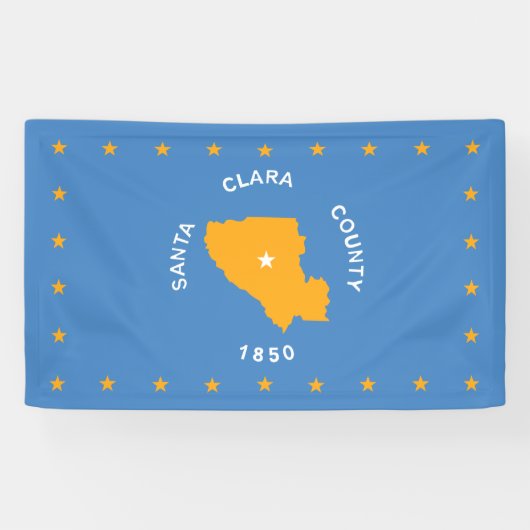 Vlag van Santa Clara (Amerikaanse provincie, Calif Spandoek (Horizontaal)