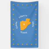 Vlag van Santa Clara (Amerikaanse provincie, Calif Spandoek (Verticaal)