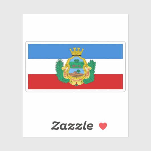 Vlag van Santa Clara, Cuba Sticker (Vel)