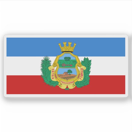 Vlag van Santa Clara, Cuba Sticker (Voorkant)