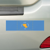 Vlag van Santa Clara (provincie Californië, VS) Bumpersticker (Op auto)