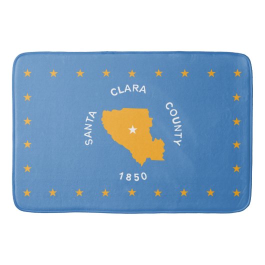Vlag van Santa Clara (provincie VS, Californië) Badmat (Voorkant)