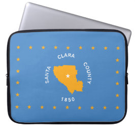 Vlag van Santa Clara (provincie VS, Californië) Laptop Sleeve